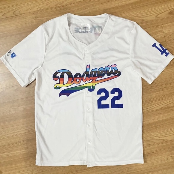 dodgers Shirts 222 Sga Los Angeles La Dodgers 22 Pride Night Mlb